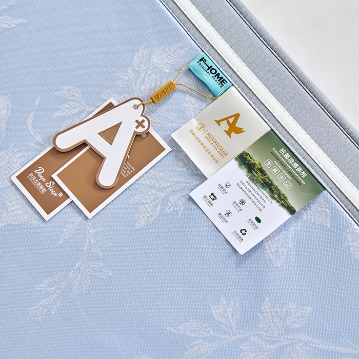 91家纺网 家纺一手货源 找家纺 小牛席业 2026新款牡丹清凉大提花床笠款冰丝席凉席席子藤席竹席豆豆席乳胶席 蓝色