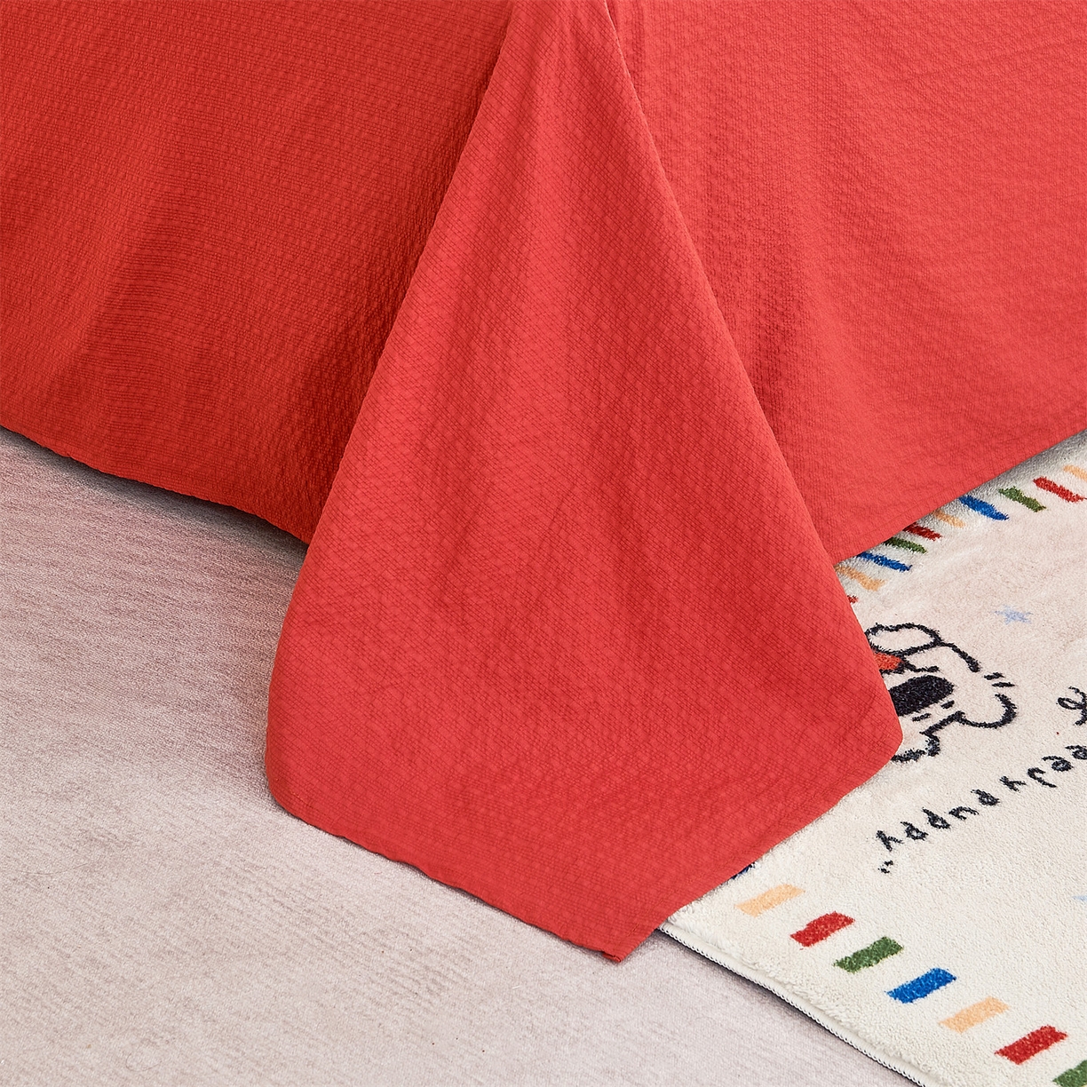 91家纺网 家纺一手货源 找家纺 铺尚美家纺 2026新款泡芙棉夏被四件套泡芙纱单夏被空调被夏凉被-印花 马上有钱