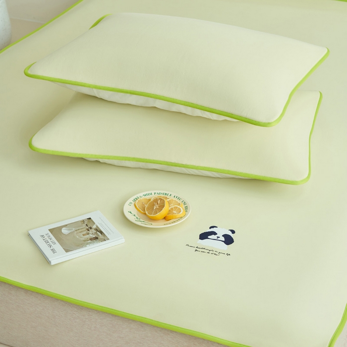 91家纺网 家纺一手货源 找家纺 （总）晨曦家纺 2026新款可爱熊猫冻冻凉感席3D空气感凉席席子