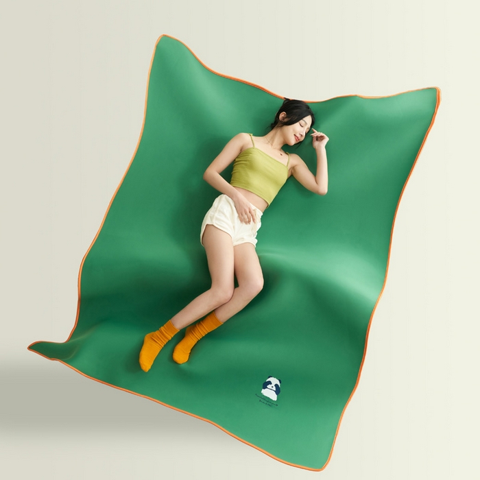 91家纺网 家纺一手货源 找家纺 （总）晨曦家纺 2026新款可爱熊猫冻冻凉感席3D空气感凉席席子