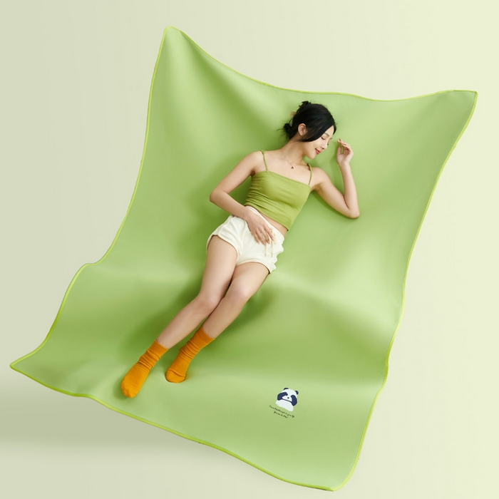 91家纺网 家纺一手货源 找家纺 （总）晨曦家纺 2026新款可爱熊猫冻冻凉感席3D空气感凉席席子