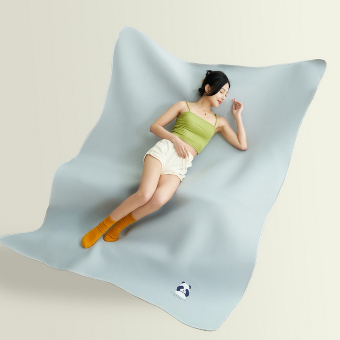 91家纺网 家纺一手货源 找家纺 （总）晨曦家纺 2026新款可爱熊猫冻冻凉感席3D空气感凉席席子