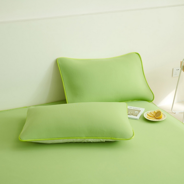 91家纺网 家纺一手货源 找家纺 晨曦家纺 2026新款可爱熊猫冻冻凉感席3D空气感凉席席子 熊猫冻感席-果冻苹果绿