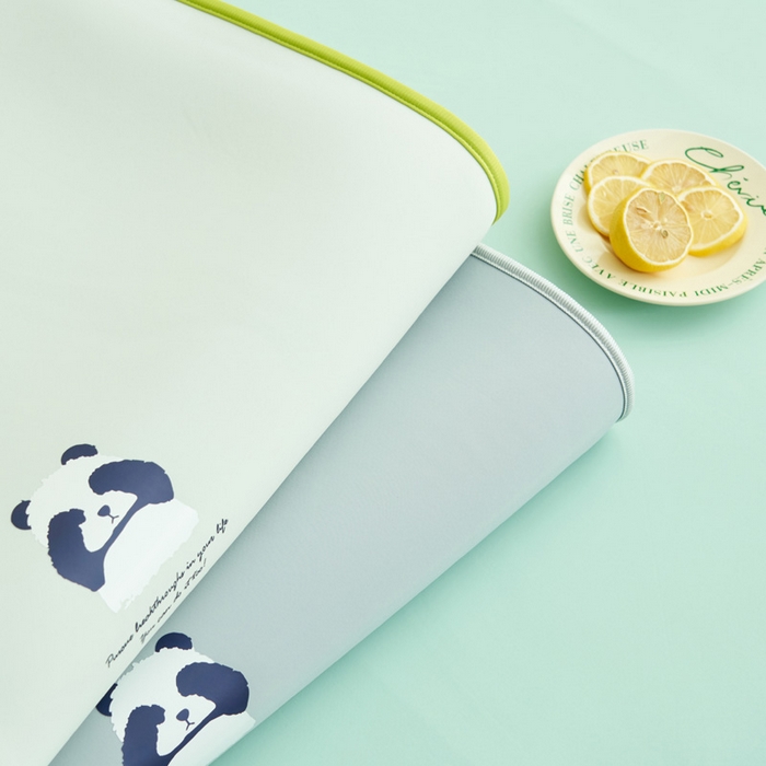 91家纺网 家纺一手货源 找家纺 晨曦家纺 2026新款可爱熊猫冻冻凉感席3D空气感凉席席子 组合图仅供展示不可下单