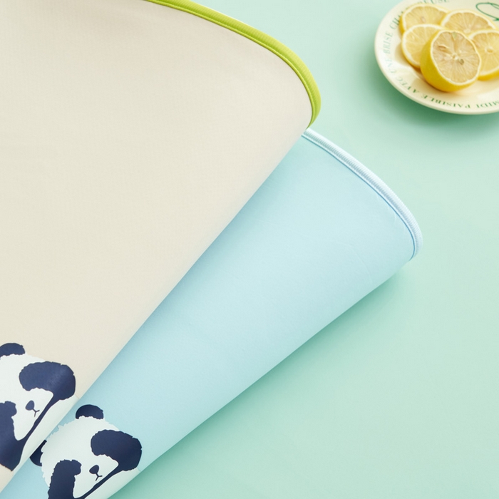 91家纺网 家纺一手货源 找家纺 晨曦家纺 2026新款可爱熊猫冻冻凉感席3D空气感凉席席子 组合图仅供展示不可下单