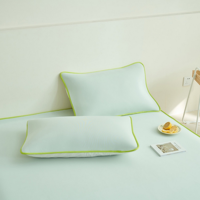 91家纺网 家纺一手货源 找家纺 晨曦家纺 2026新款可爱熊猫冻冻凉感席3D空气感凉席席子 熊猫冻感席-初夏清新蓝