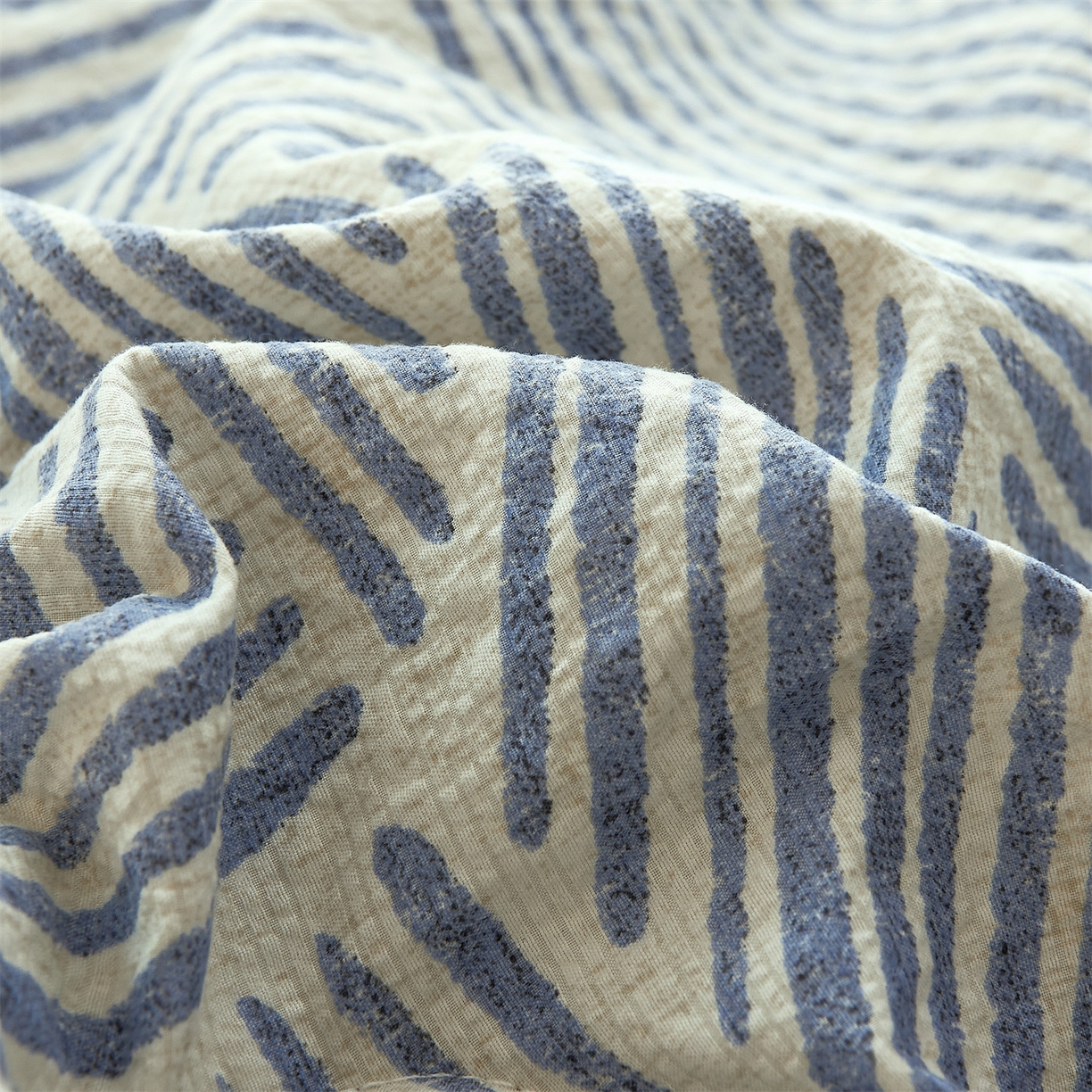 91家纺网 家纺一手货源 找家纺 铺尚美家纺 2026新款泡芙棉夏被四件套泡芙纱单夏被空调被夏凉被-印花 浅川蓝