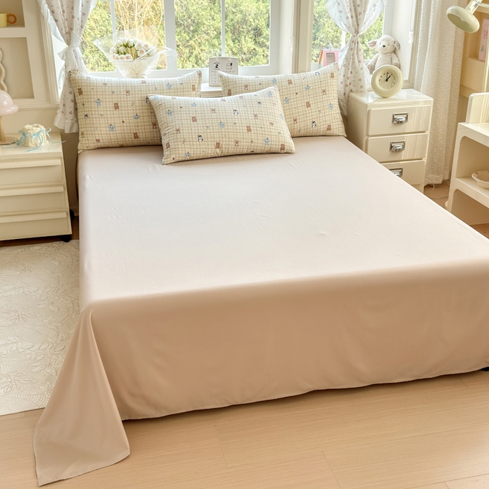 91家纺网 家纺一手货源 找家纺 诗黛尔 2026新款学生季仙女小花卉植物卡通云朵棉四件套三件套（二） 动物派对