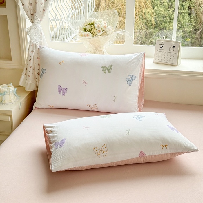 91家纺网 家纺一手货源 找家纺 诗黛尔 2026新款学生季仙女小花卉植物卡通云朵棉四件套三件套（二） 洛可可