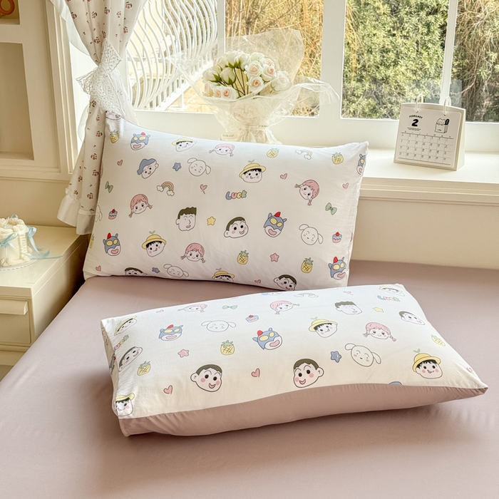 91家纺网 家纺一手货源 找家纺 诗黛尔 2026新款学生季仙女小花卉植物卡通云朵棉四件套三件套（二） 萌系妙妙屋