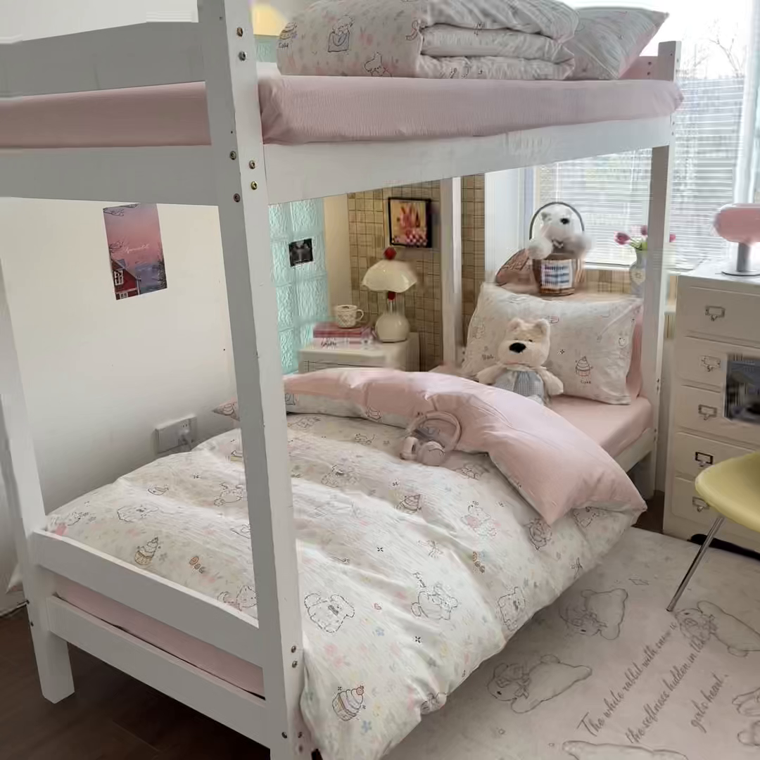 91家纺网 家纺一手货源 找家纺 （总）川悦生活 2026新款双层纱皱皱纱学生床三件套