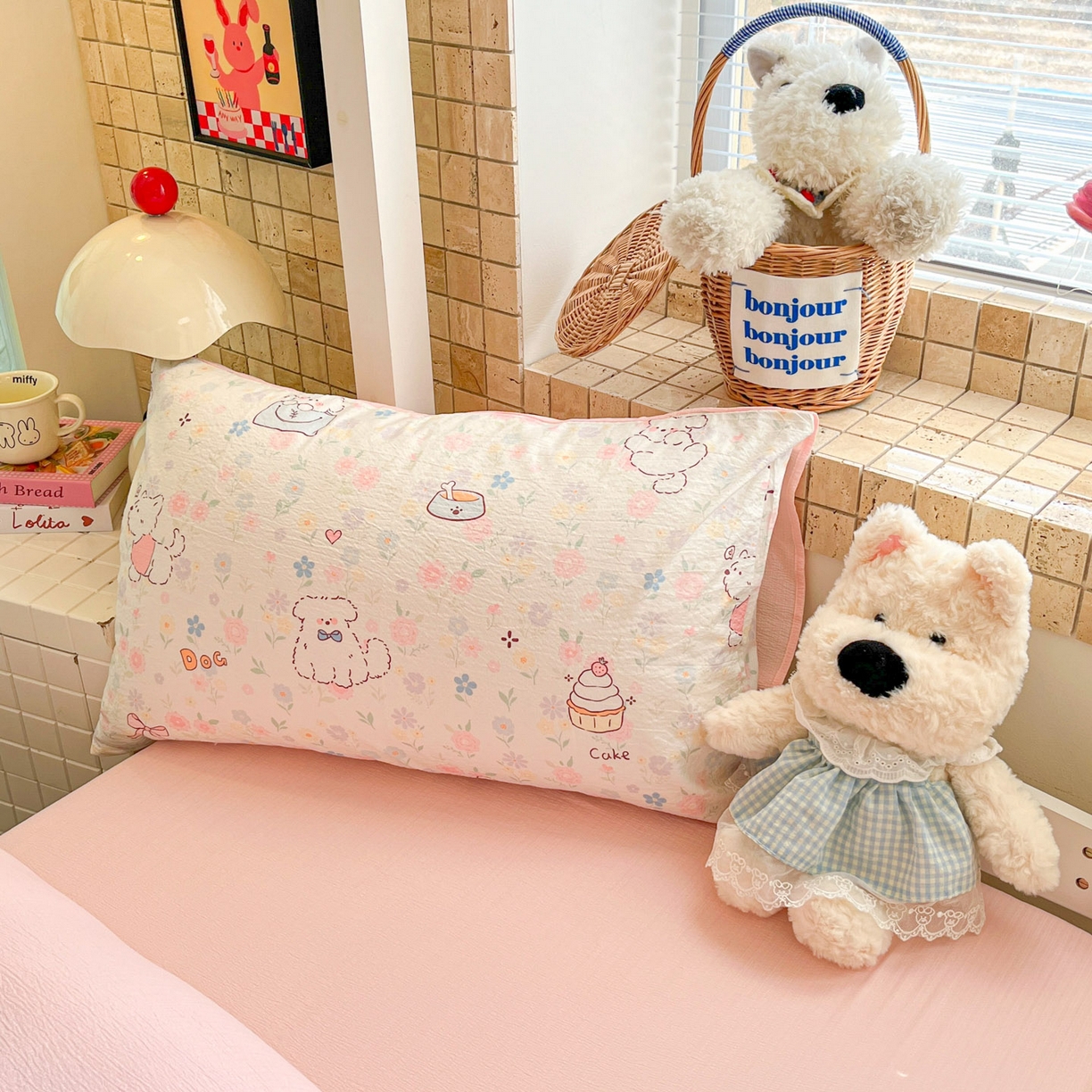 91家纺网 家纺一手货源 找家纺 （总）川悦生活 2026新款双层纱皱皱纱学生床三件套