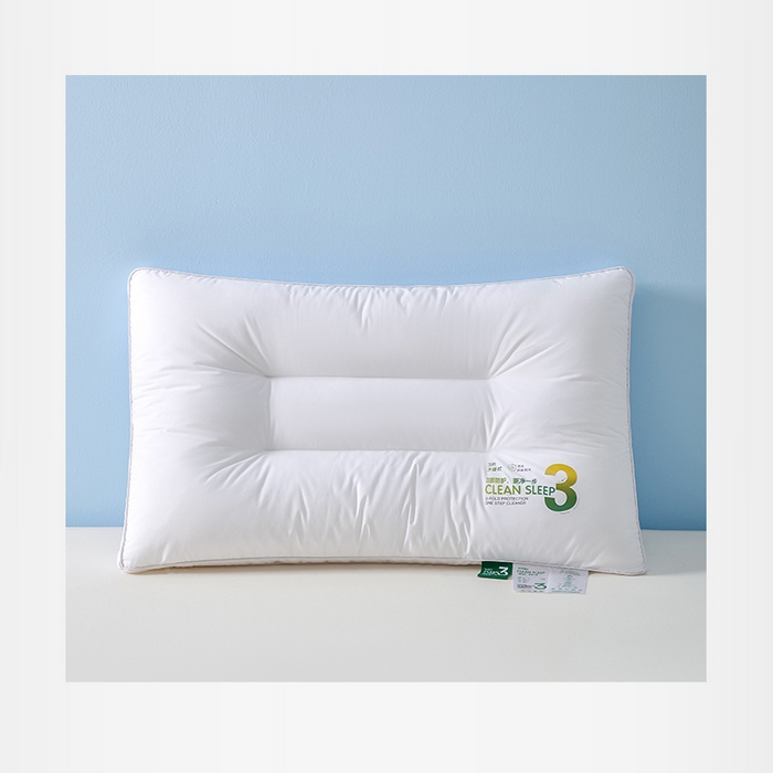 爱来伊家纺 2026春夏新款全棉三防枕 枕头枕芯 全棉三防枕-中枕