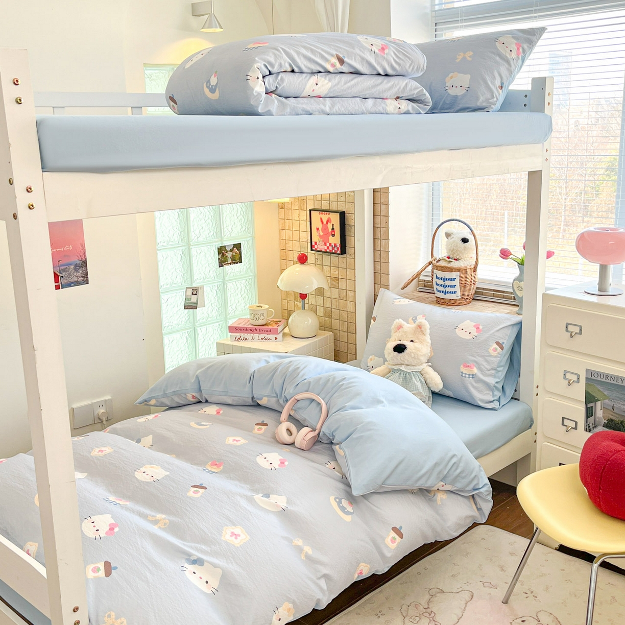 91家纺网 家纺一手货源 找家纺 （总）川悦生活 2026新款双层纱皱皱纱学生床三件套