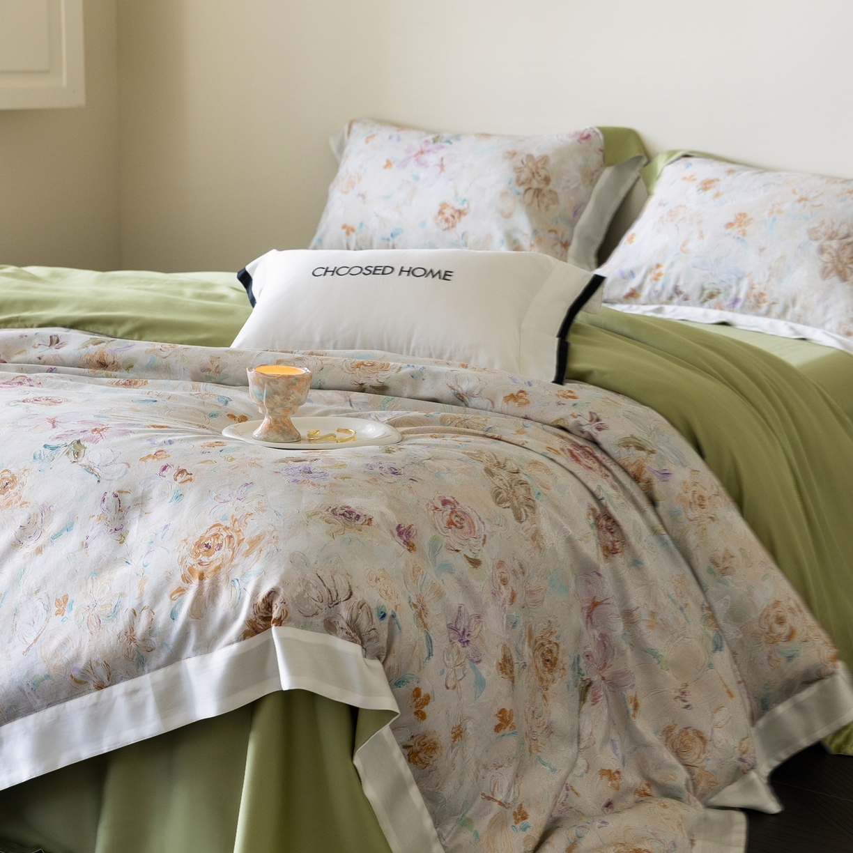 91家纺网 家纺一手货源 找家纺 （总）初拾 2026新款60支兰精天丝数码印花系列四件套（会员减20 ，控价：日常 券后不低于398 元）