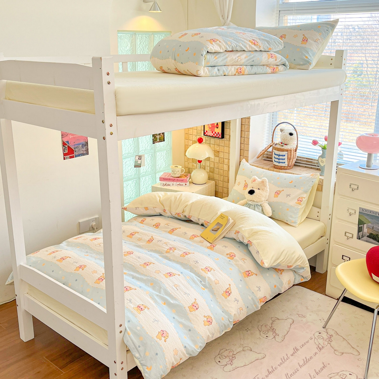 91家纺网 家纺一手货源 找家纺 （总）川悦生活 2026新款双层纱皱皱纱学生床三件套