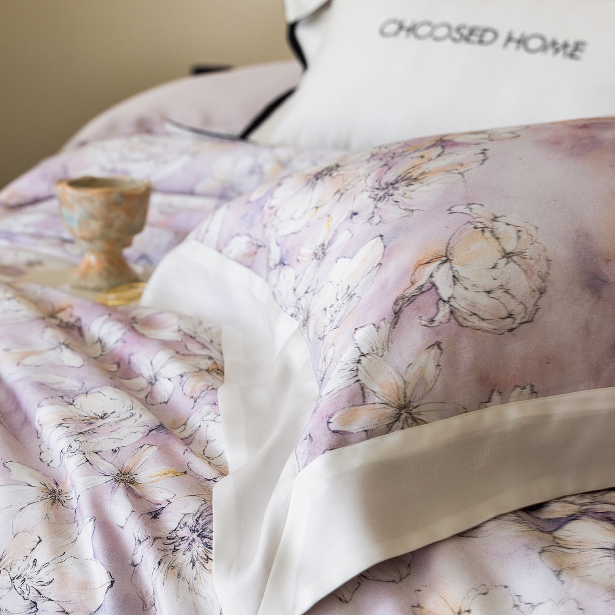 91家纺网 家纺一手货源 找家纺 初拾 2026新款60支兰精天丝数码印花系列四件套 万人迷（会员减20 ，控价：日常 券后不低于398 元）