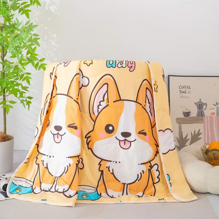 91家纺网 家纺一手货源 找家纺 （总）才森家纺 2026新款亲肤卡通儿童夏被儿童被礼品被赠品直播间热款夏凉被小被子