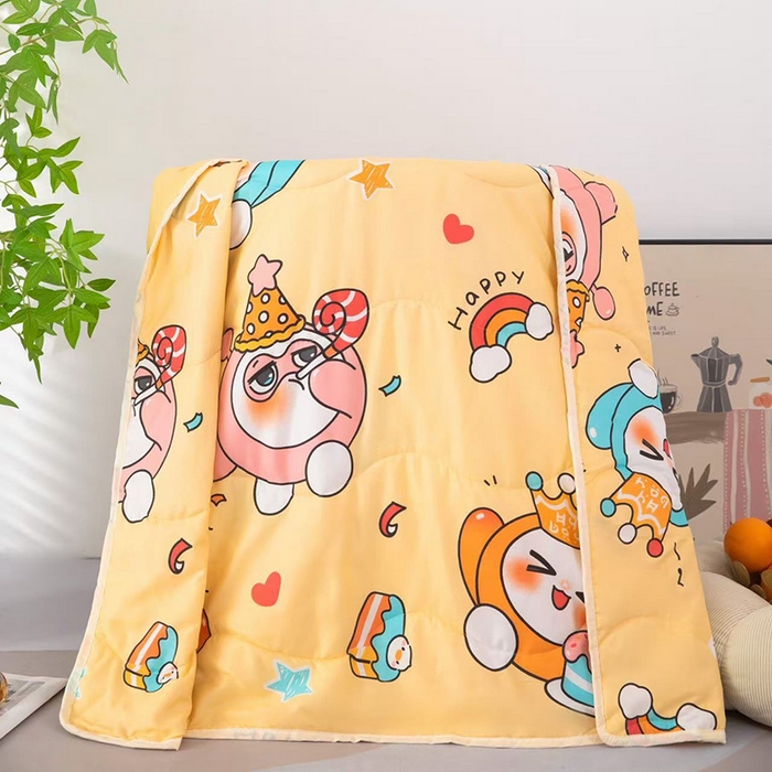 91家纺网 家纺一手货源 找家纺 （总）才森家纺 2026新款亲肤卡通儿童夏被儿童被礼品被赠品直播间热款夏凉被小被子