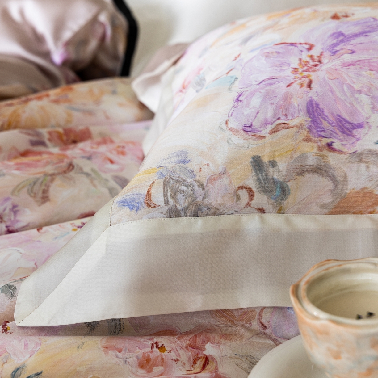 91家纺网 家纺一手货源 找家纺 初拾 2026新款60支兰精天丝数码印花系列四件套 花仙子（会员减20 ，控价：日常 券后不低于398 元）