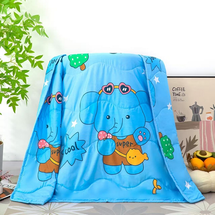 91家纺网 家纺一手货源 找家纺 （总）才森家纺 2026新款亲肤卡通儿童夏被儿童被礼品被赠品直播间热款夏凉被小被子