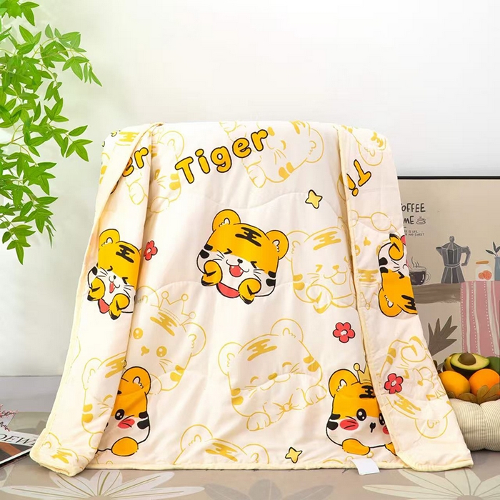 91家纺网 家纺一手货源 找家纺 （总）才森家纺 2026新款亲肤卡通儿童夏被儿童被礼品被赠品直播间热款夏凉被小被子