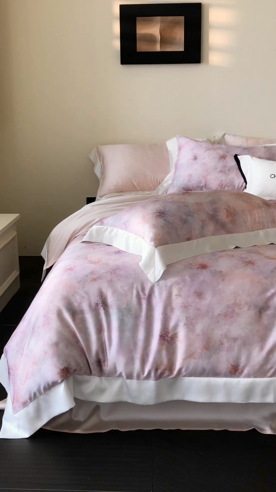 91家纺网 家纺一手货源 找家纺 初拾 2026新款60支兰精天丝数码印花系列四件套 珊瑚海（会员减20 ，控价：日常 券后不低于398 元）