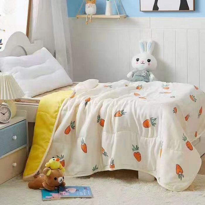 91家纺网 家纺一手货源 找家纺 （总）才森家纺 2026新款亲肤卡通儿童夏被儿童被礼品被赠品直播间热款夏凉被小被子