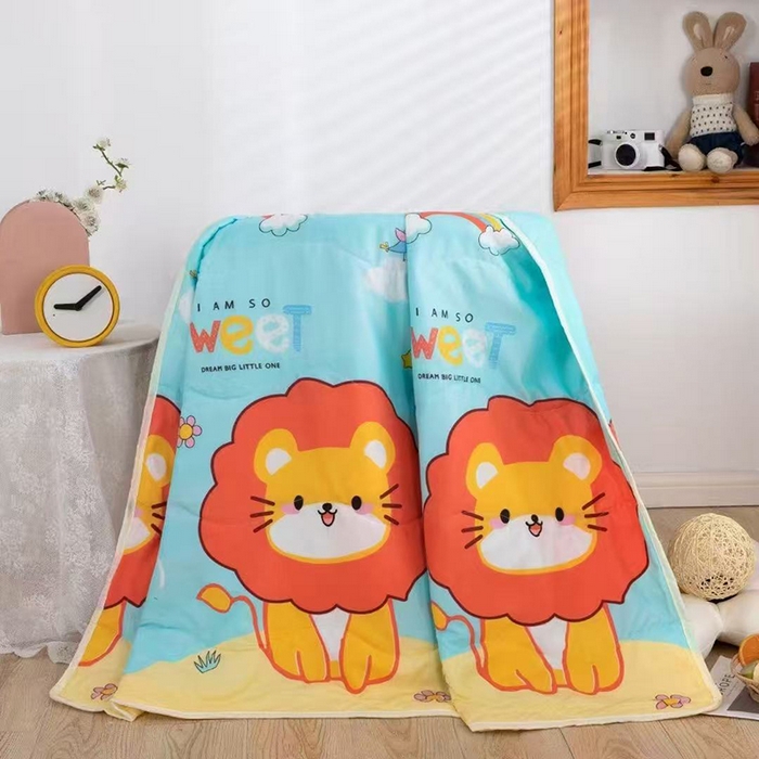 91家纺网 家纺一手货源 找家纺 （总）才森家纺 2026新款亲肤卡通儿童夏被儿童被礼品被赠品直播间热款夏凉被小被子