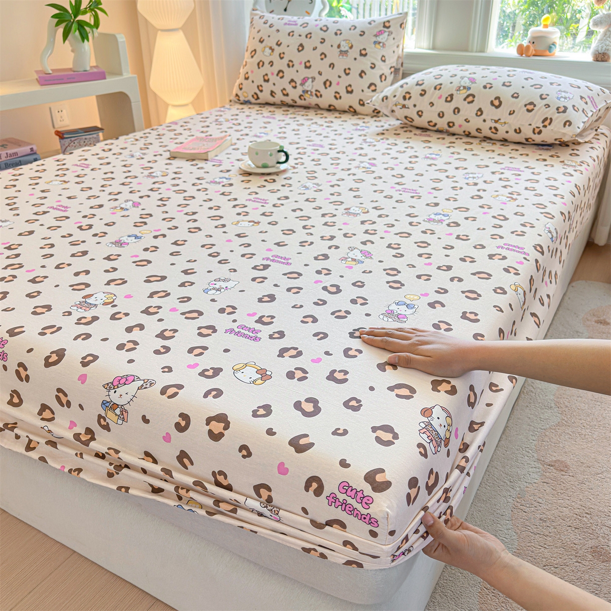 91家纺网 家纺一手货源 找家纺 （总）优眠坊 2026春夏新款全棉印花卡通单床笠