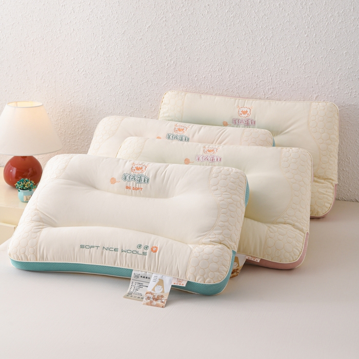 91家纺网 家纺一手货源 找家纺 （总）爱来伊家纺 2026新款羊绒蛋白枕枕头枕芯