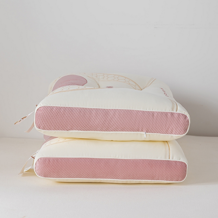 91家纺网 家纺一手货源 找家纺 爱来伊家纺 2026新款羊绒蛋白枕枕头枕芯 羊绒蛋白按摩枕-粉