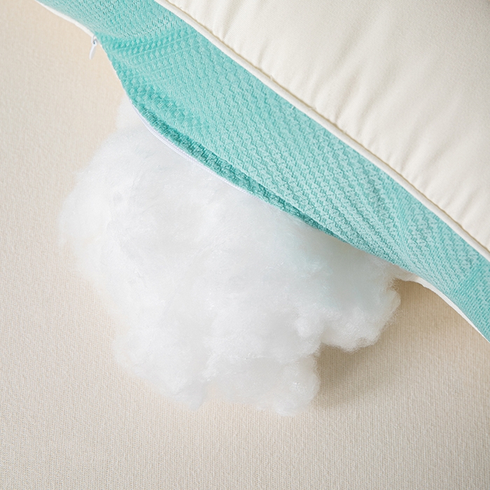 91家纺网 家纺一手货源 找家纺 爱来伊家纺 2026新款羊绒蛋白枕枕头枕芯 羊绒蛋白按摩枕-绿