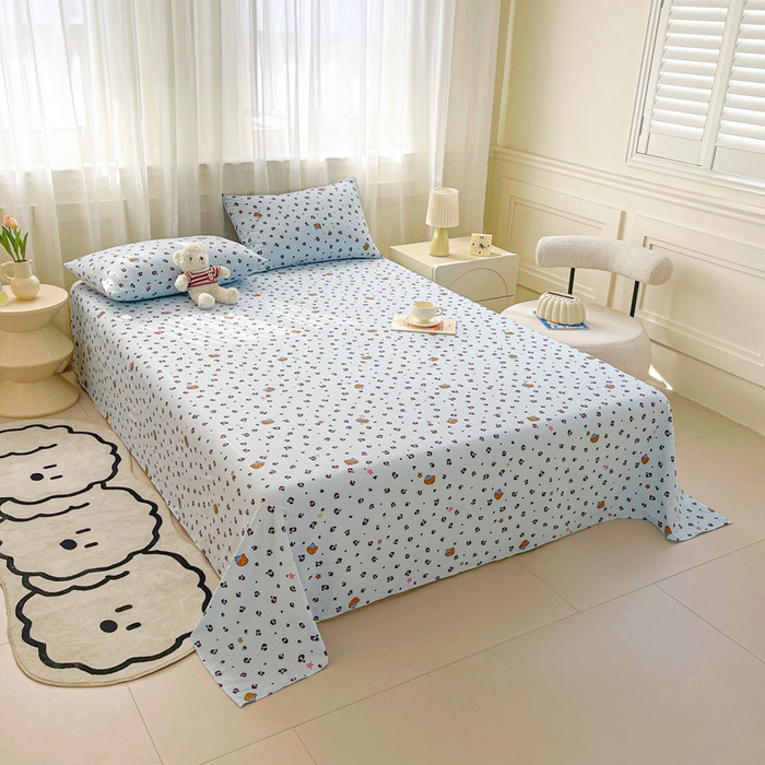 91家纺网 家纺一手货源 找家纺 （总）几禾 2026新款高克重泡芙纱~印花款（单床单）-110g