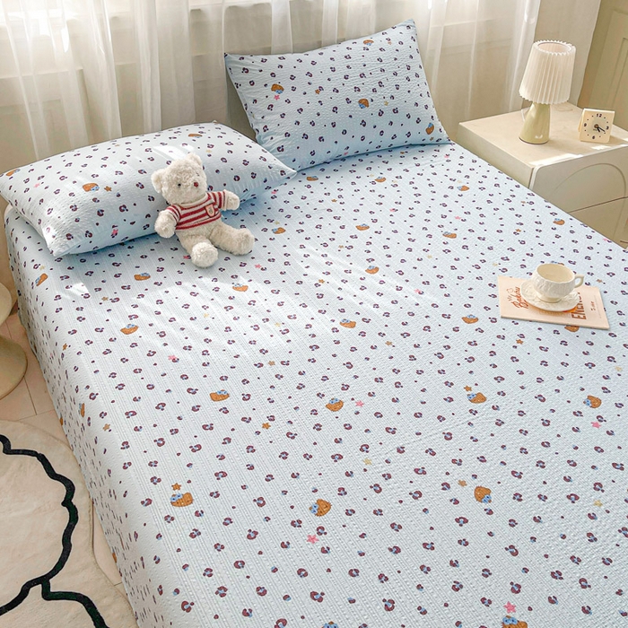 91家纺网 家纺一手货源 找家纺 （总）几禾 2026新款高克重泡芙纱~印花款（单床单）-110g