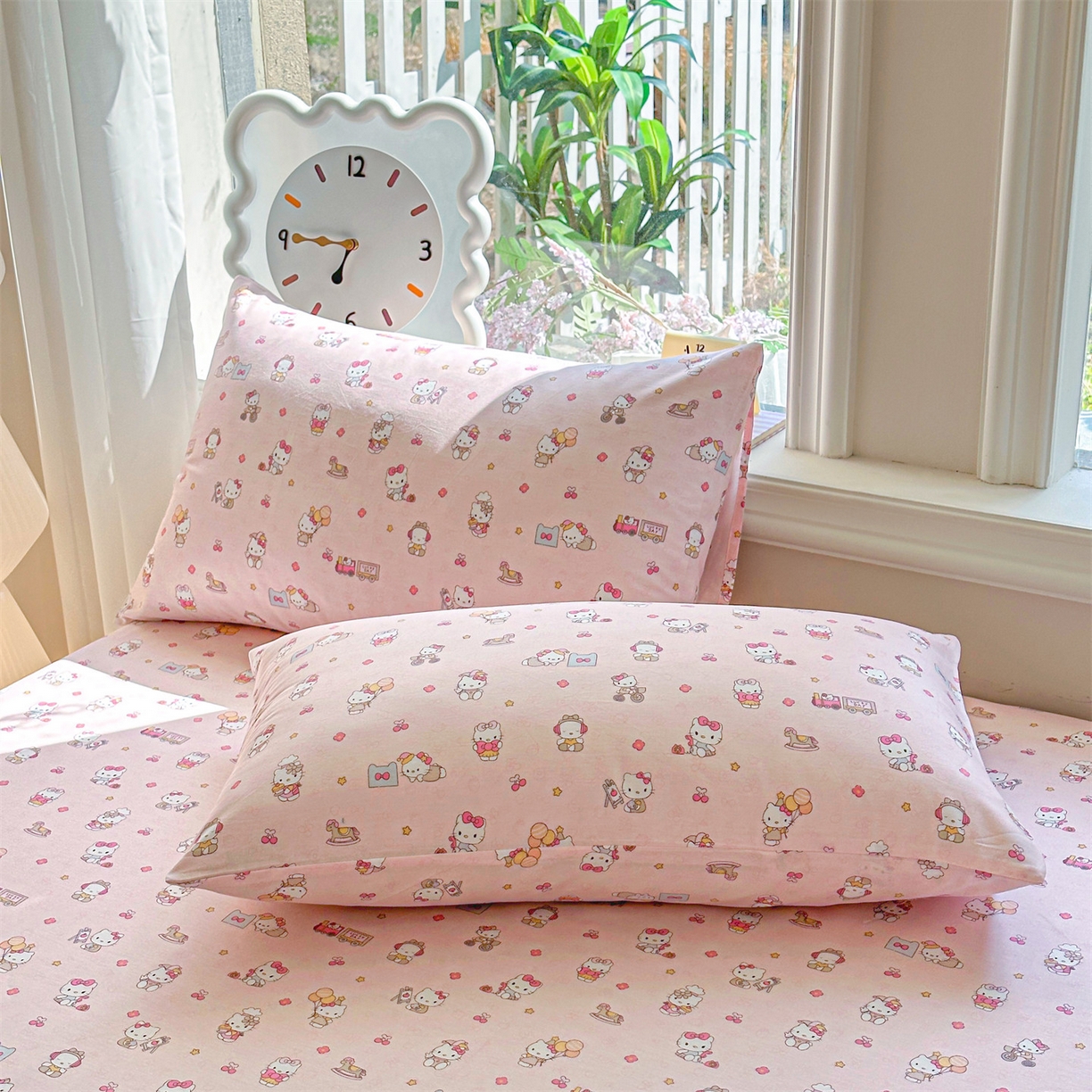 91家纺网 家纺一手货源 找家纺 优眠坊 2026春夏新款全棉印花卡通单床笠 呆萌乐园