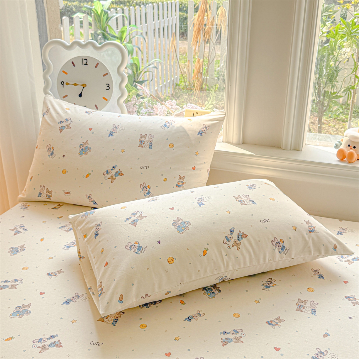 91家纺网 家纺一手货源 找家纺 优眠坊 2026春夏新款全棉印花卡通单床笠 动物城