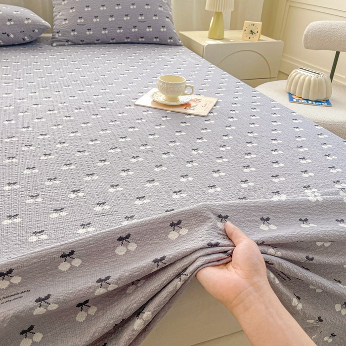 91家纺网 家纺一手货源 找家纺 （总）几禾 2026新款高克重泡芙纱~印花款（单床单）-110g