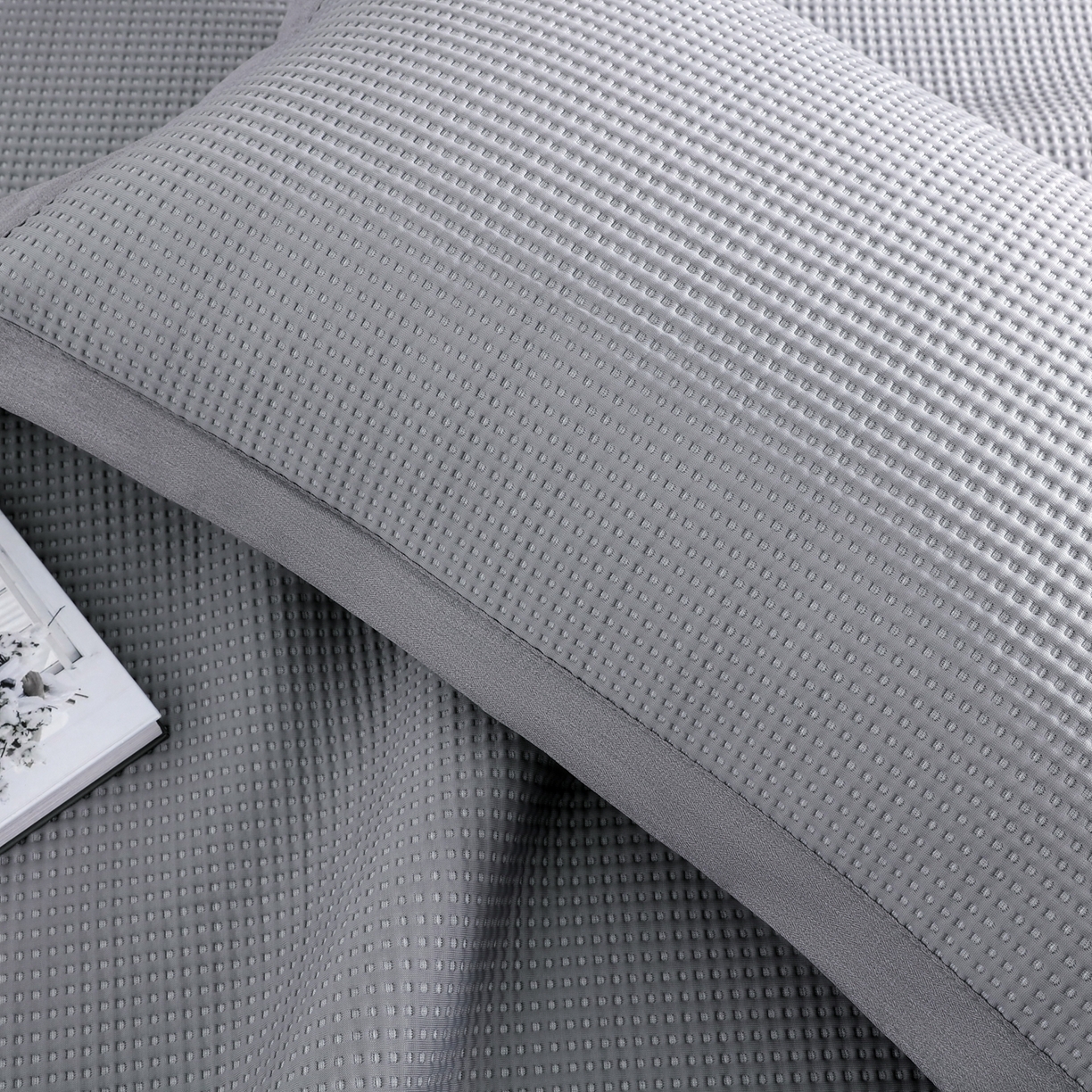 91家纺网 家纺一手货源 找家纺 （总）耀悦家纺 2026款100%乙纶凉席pe凉感华夫格凉席加厚三明治三件套床笠床席子枕套