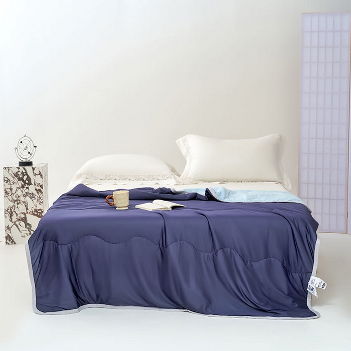 91家纺网 家纺一手货源 找家纺 （总）才森家纺 2026新款A类氨纶凉感丝夏被夏凉被空调被跨境热品凉感冰淇淋夏被