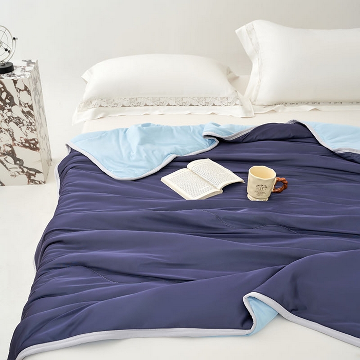 91家纺网 家纺一手货源 找家纺 （总）才森家纺 2026新款A类氨纶凉感丝夏被夏凉被空调被跨境热品凉感冰淇淋夏被