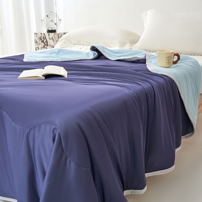 91家纺网 家纺一手货源 找家纺 （总）才森家纺 2026新款A类氨纶凉感丝夏被夏凉被空调被跨境热品凉感冰淇淋夏被