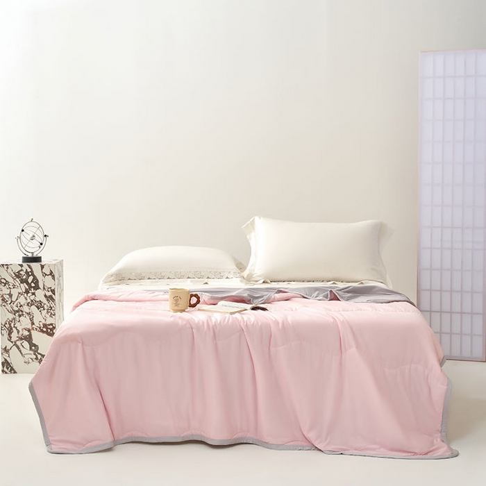 91家纺网 家纺一手货源 找家纺 （总）才森家纺 2026新款A类氨纶凉感丝夏被夏凉被空调被跨境热品凉感冰淇淋夏被