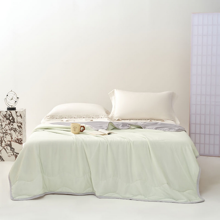 91家纺网 家纺一手货源 找家纺 （总）才森家纺 2026新款A类氨纶凉感丝夏被夏凉被空调被跨境热品凉感冰淇淋夏被