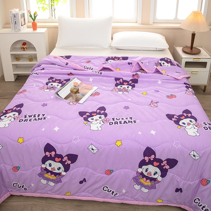 91家纺网 家纺一手货源 找家纺 （总）才森家纺 2026新款绗绣夏凉被宽包边夏被直播间爆款空调被福利赠品被子