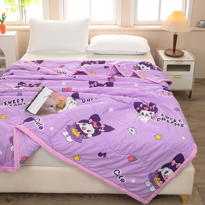 91家纺网 家纺一手货源 找家纺 （总）才森家纺 2026新款绗绣夏凉被宽包边夏被直播间爆款空调被福利赠品被子