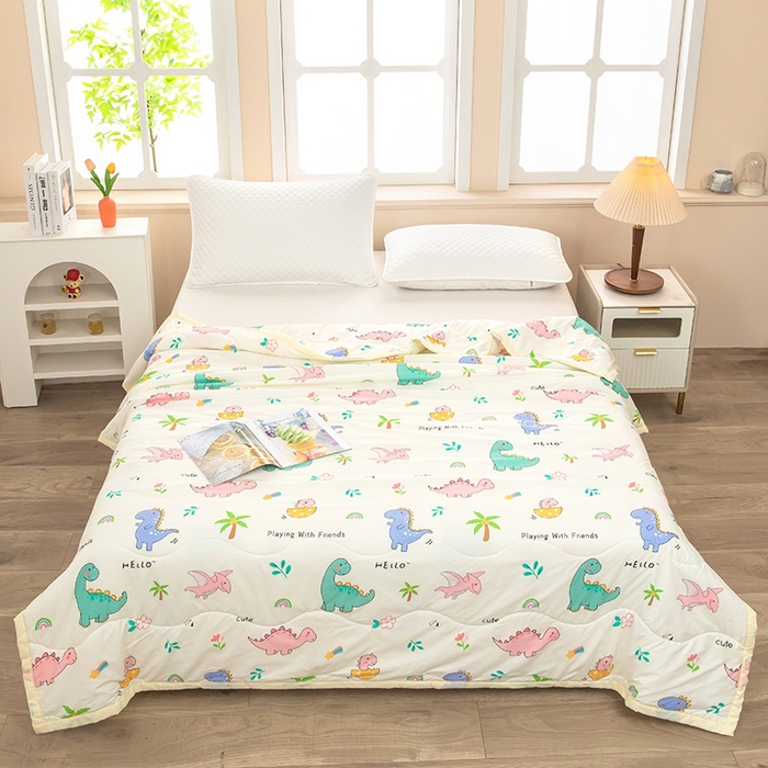 91家纺网 家纺一手货源 找家纺 （总）才森家纺 2026新款绗绣夏凉被宽包边夏被直播间爆款空调被福利赠品被子