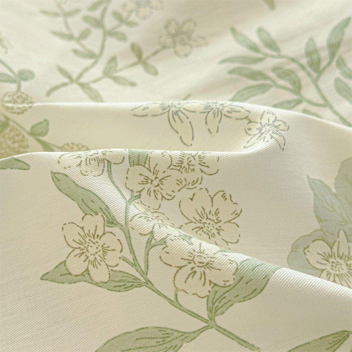 91家纺网 家纺一手货源 找家纺 优眠坊 2026春夏新款全棉印花卡通单床笠 绿茵