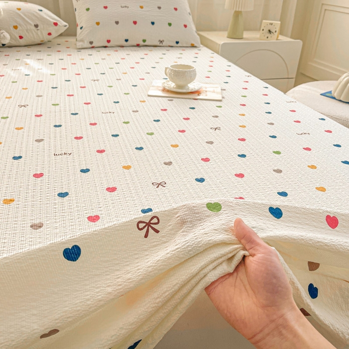 91家纺网 家纺一手货源 找家纺 （总）几禾 2026新款高克重泡芙纱~印花款（单床单）-110g