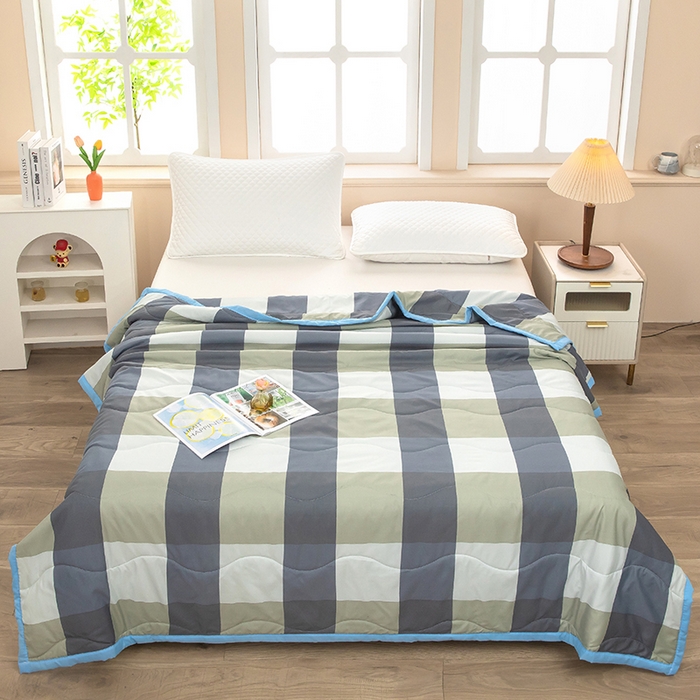 91家纺网 家纺一手货源 找家纺 （总）才森家纺 2026新款绗绣夏凉被宽包边夏被直播间爆款空调被福利赠品被子